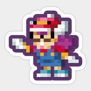 Arale low-res pixelart Sticker